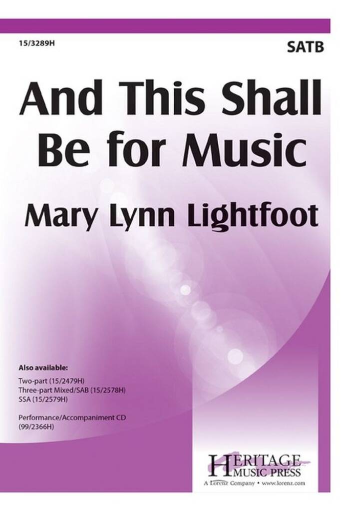 And This Shall Be For Music